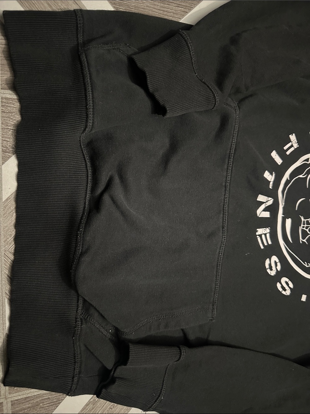 Gymshark Black Pullover Hoodie with White Logo - Picture 4 of 6